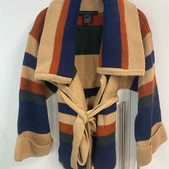 Marc by Marc Jacobs Striped Cardigan w/removable belt. Excellent condition. - Picture 2 of 7